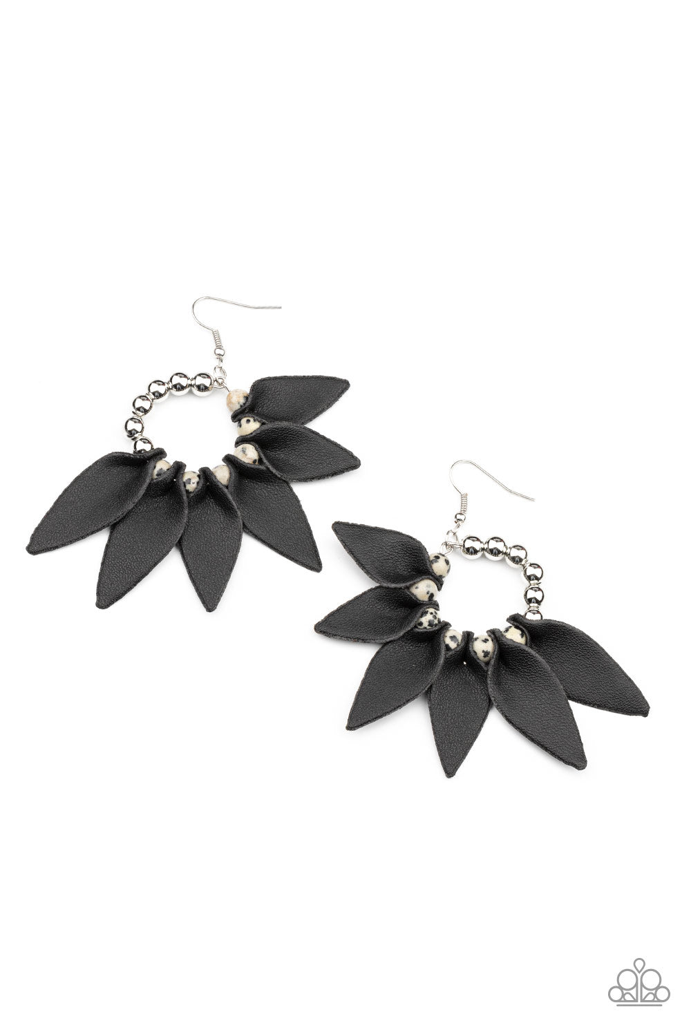 Flower Child Fever - Black Earrings