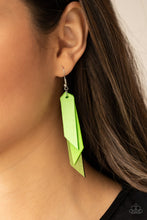 Load image into Gallery viewer, Suede Shade - Green Earrings