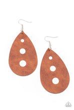 Load image into Gallery viewer, Rustic Torrent - Brown Earrings