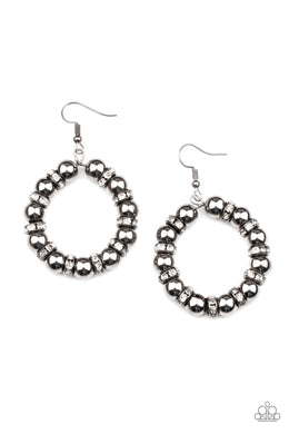 Cosmic Halo - Black Earrings