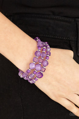Girly Girl Glimmer - Purple Bracelet