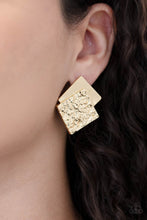Load image into Gallery viewer, Square With Style - Gold Earrings