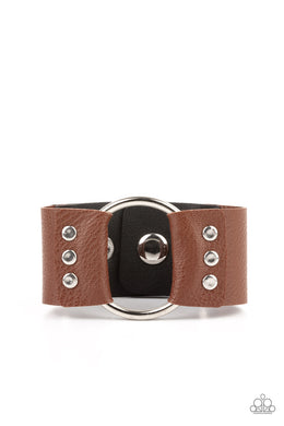 Moto Mayhem - Brown Bracelet