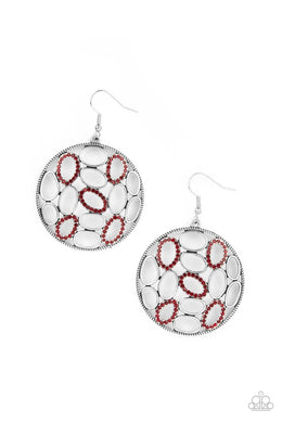 Watch OVAL Me - Red Earrings