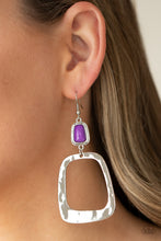 Load image into Gallery viewer, Material Girl Mod - Purple Earrings