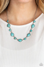 Load image into Gallery viewer, Heavenly Teardrops - Blue Necklace