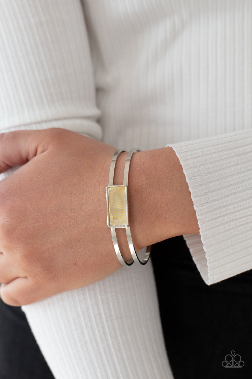 Remarkably Cute and Resolute - Yellow Bracelet