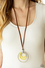 Load image into Gallery viewer, Hypnotic Happenings - Yellow Necklace