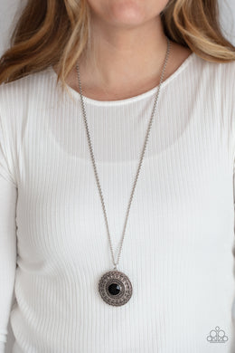 Aztec Apex - Black Necklace