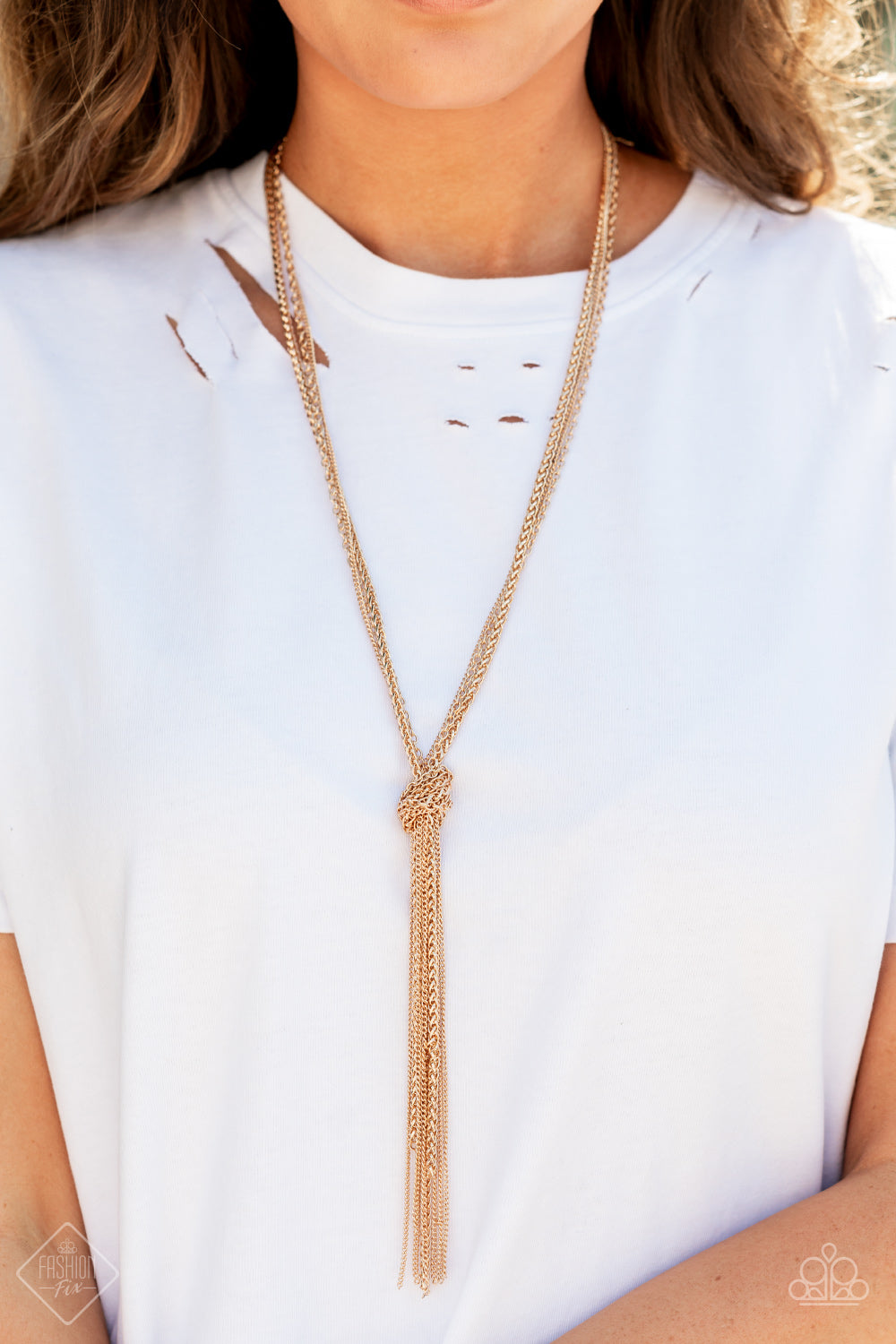 KNOT All There - Gold  Necklace