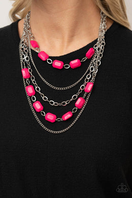 Standout Strands - Pink Necklace