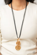 Load image into Gallery viewer, Circulating Shimmer - Black Necklace