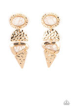 Load image into Gallery viewer, Earthy Extravagance - Gold Earrings