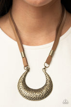 Load image into Gallery viewer, Majorly Moonstruck - Brass Necklace