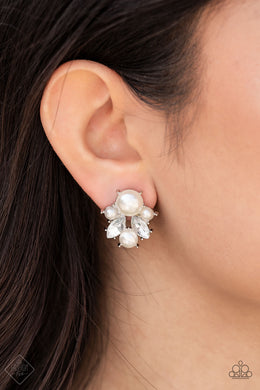 Royal Reverie - White Earrings