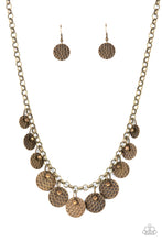 Load image into Gallery viewer, Delightfully Dappled - Brass Necklace