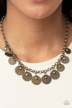 Load image into Gallery viewer, Delightfully Dappled - Brass Necklace