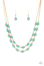Load image into Gallery viewer, Sahara Safari - Blue Necklace