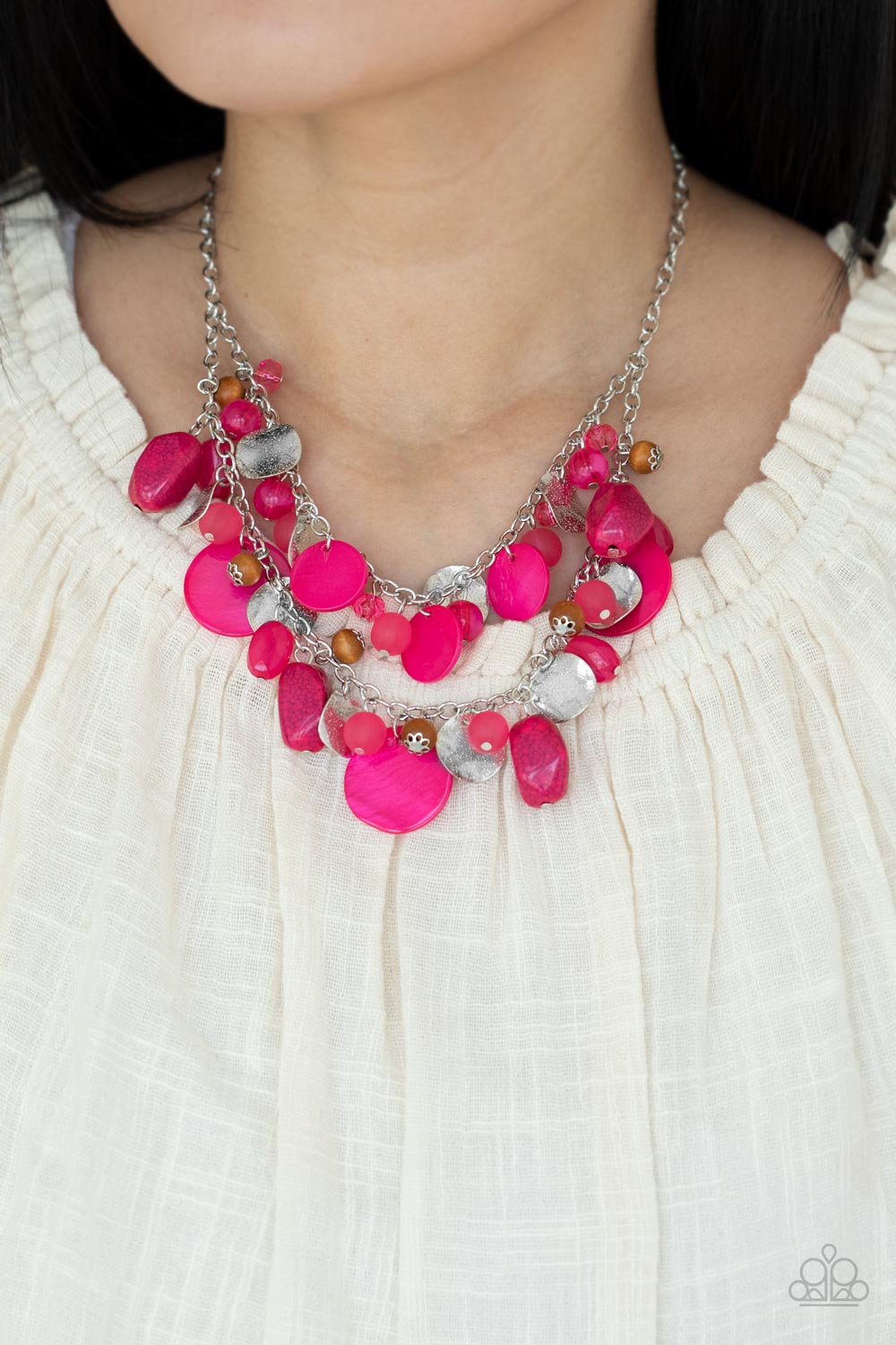 Spring Goddess - Pink Necklace