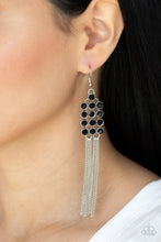 Load image into Gallery viewer, Tasteful Tassel - Black Earrings