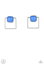 Load image into Gallery viewer, FLAIR and Square - Blue Earrings