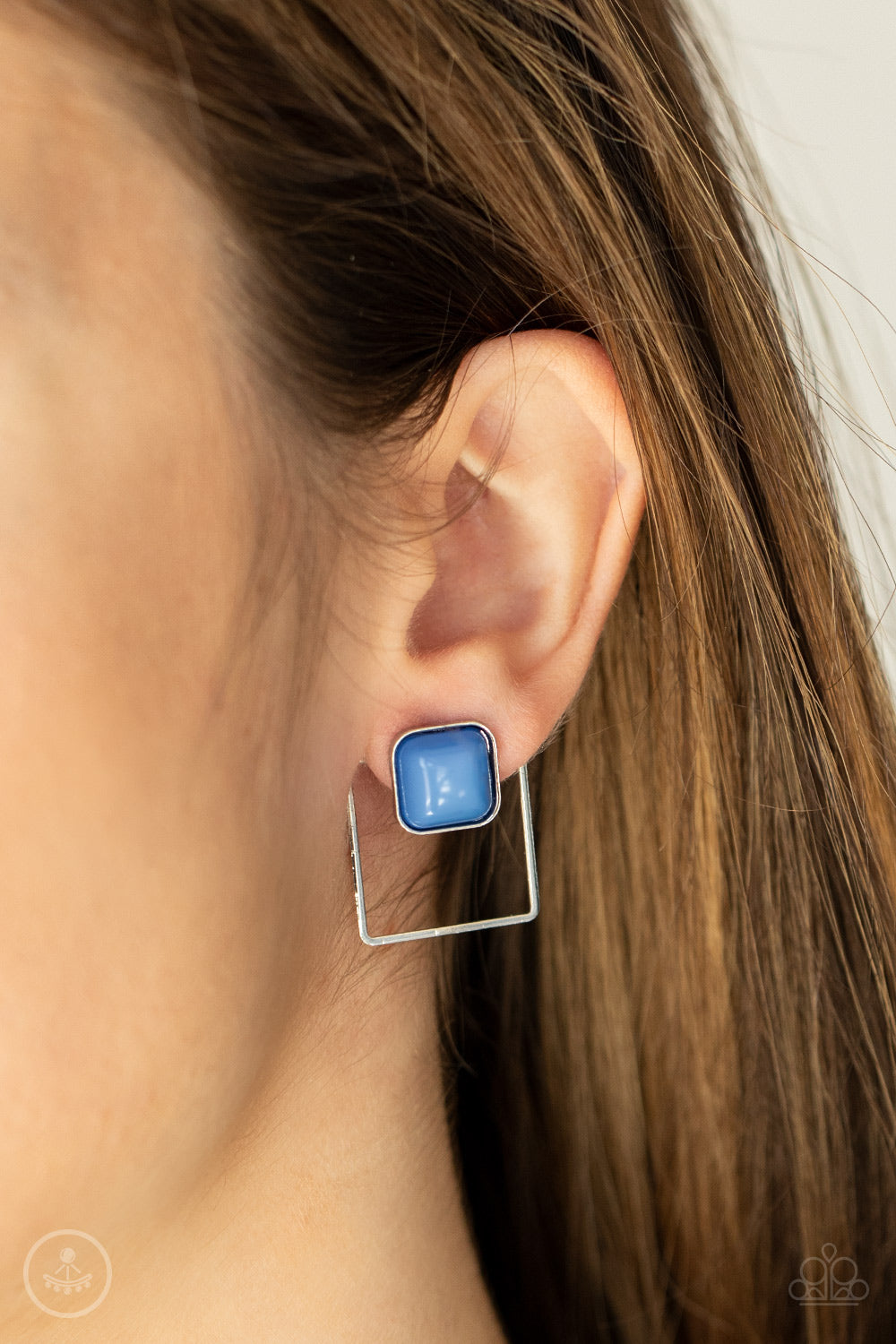 FLAIR and Square - Blue Earrings