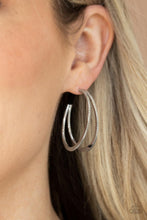 Load image into Gallery viewer, Rustic Curves - Silver Earrings
