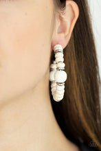 Load image into Gallery viewer, Definitely Down-To-Earth - White Earrings
