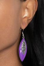 Load image into Gallery viewer, Venetian Vanity - Purple Earrings