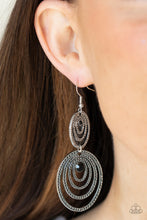 Load image into Gallery viewer, Cosmic Twirl - Black Earrings