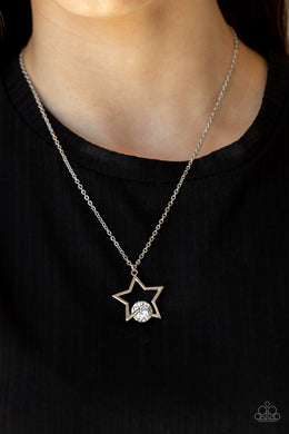 Starry Fireworks - White Necklace