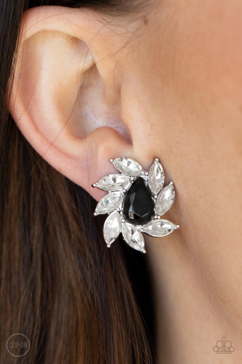 Sophisticated Swirl - Black Earrings