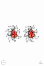 Load image into Gallery viewer, Sophisticated Swirl - Red Earrings