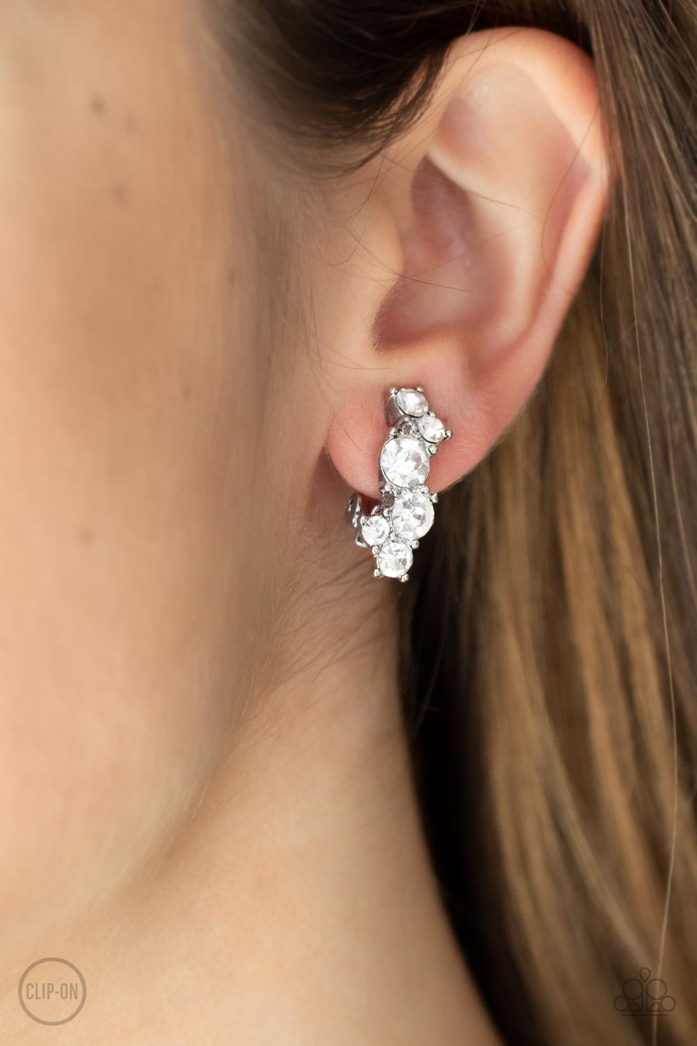 Cosmic Celebration - White Earrings