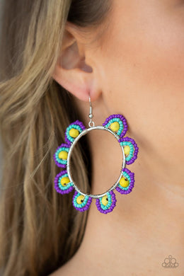 Groovy Gardens - Yellow Earrings
