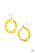 Load image into Gallery viewer, Festively Flower Child - Yellow Earrings