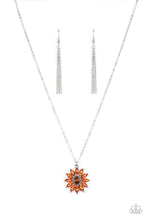 Load image into Gallery viewer, Formal Florals - Orange Necklace