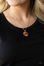 Load image into Gallery viewer, Formal Florals - Orange Necklace