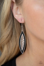 Load image into Gallery viewer, Leather Lagoon - Black Earrings