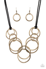 Load image into Gallery viewer, Spiraling Out of COUTURE - Brass Necklace