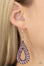 Load image into Gallery viewer, The Works - Purple Earrings