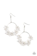 Load image into Gallery viewer, Floating Gardens-White Earrings
