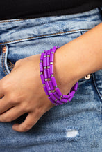 Load image into Gallery viewer, Radiantly Retro - Purple Bracelet