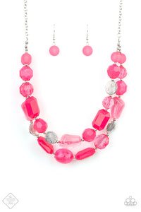 Oceanic Opulence - Pink Necklace