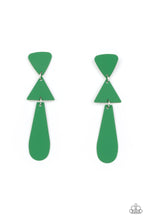 Load image into Gallery viewer, Retro Redux - Green Earrings