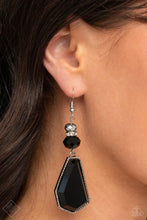 Load image into Gallery viewer, Defaced Dimension - Black Earring