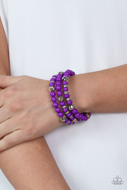 Vibrant Verve - Purple Bracelet