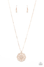 Load image into Gallery viewer, Botanical Bling - Rose Gold Necklace