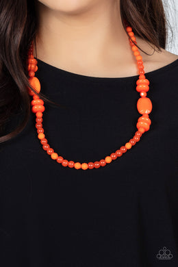 Tropical Tourist - Orange Necklace