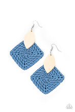 Load image into Gallery viewer, Sabbatical WEAVE - Blue Earrings